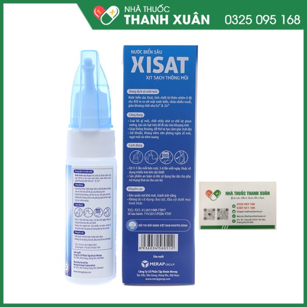 Xisat - giúp làm sạch, thông mũi cho người lớn (75ml)